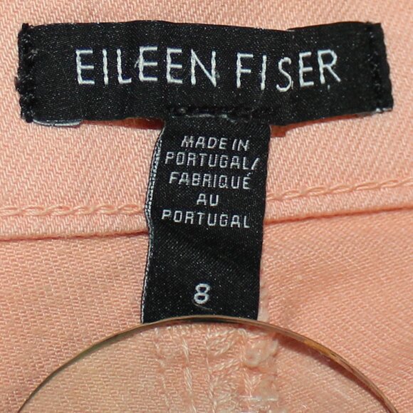 Eileen Fisher Women’s Organic Cotton Coral Ankle Jeans Made in Portugal  Size 8 - Picture 5 of 7